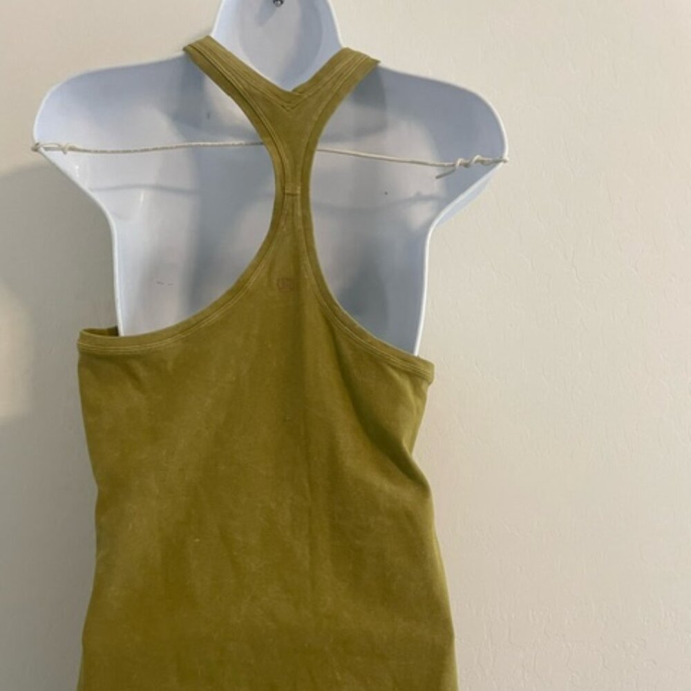 Lululemon Tank Top Womens Cool Racerback sz 10 olive green EUC - Picture 2 of 6